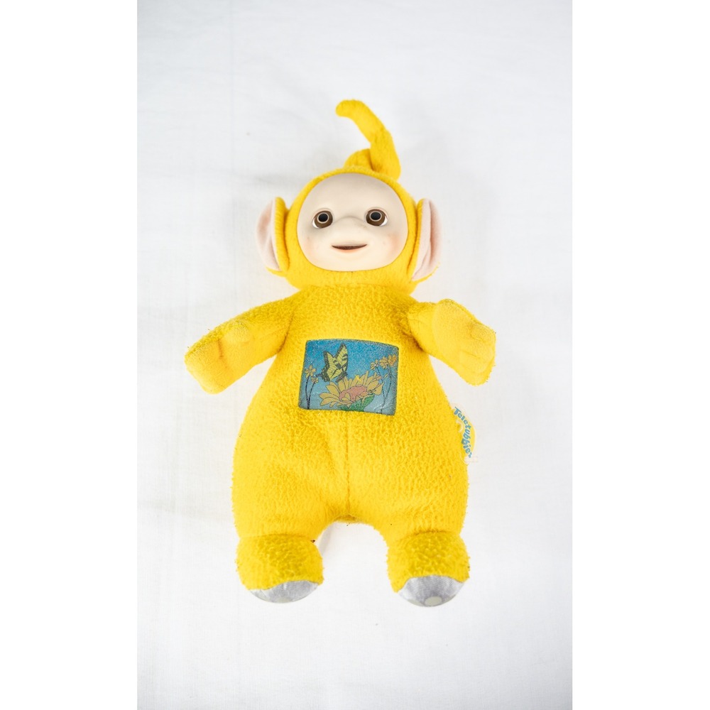 Playskool Teletubbies Laa-Laa Plush Kids 12in Yellow Vintage 1998 Tummy Glow